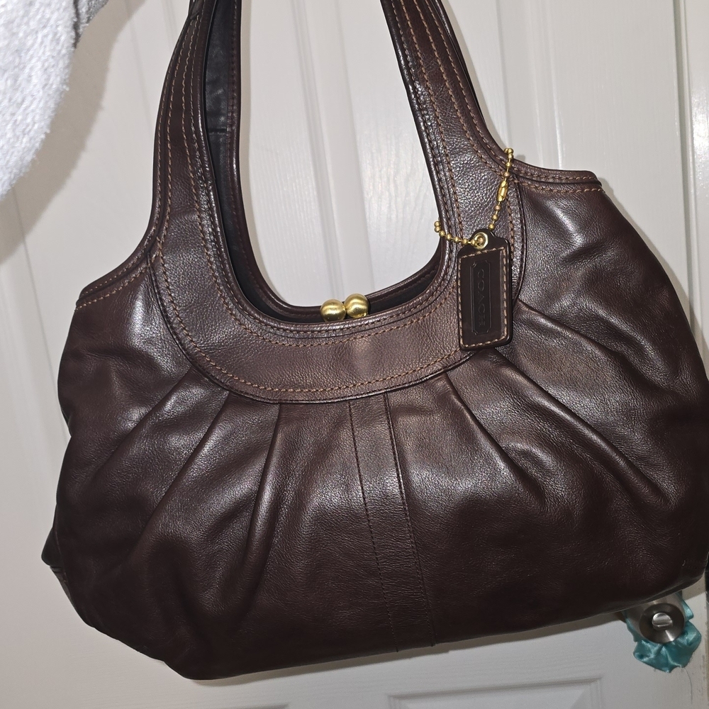 Coach ERGO Kisslock Pleated Tote